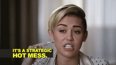 Woman's Face It's A Strategic Hot Mess GIF