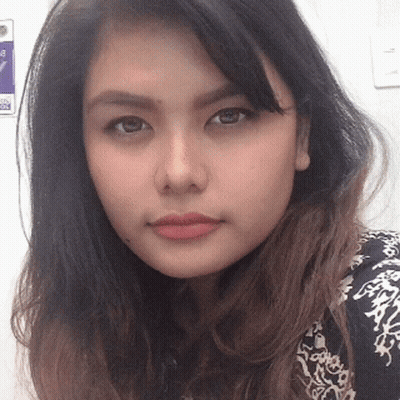 Woman's Face Near No Smoking Sign GIF