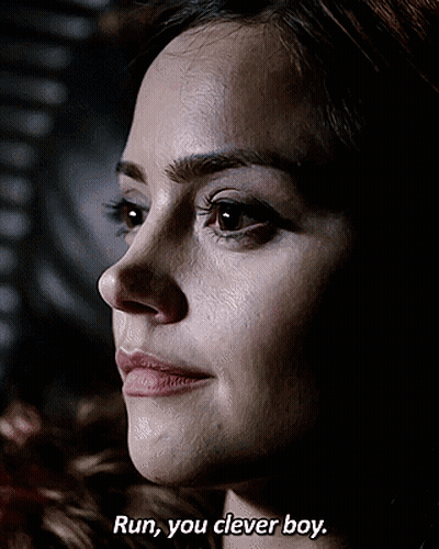 Woman's Face Run You Clever Boy GIF