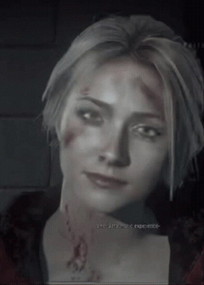 Woman's Face Saying Are A Traumatic Experience GIF