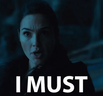 Woman's Face Saying I Must