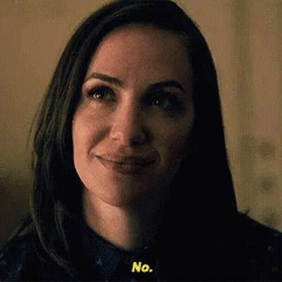 Woman's Face Saying No