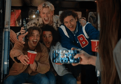 Woman's Face With Absolutely Text GIF