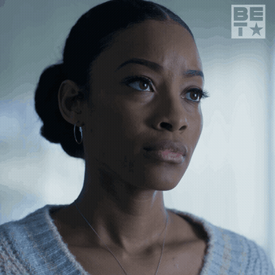Woman's Face With Be It Logo GIF