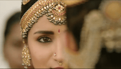 Woman's Face With Bindi GIF