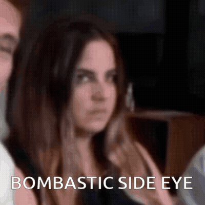 Woman's Face With Bombastic Side Eye GIF