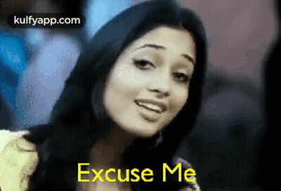 Woman's Face With Excuse Me GIF
