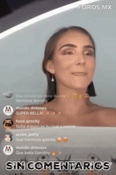 Woman's Face With Foros MX GIF