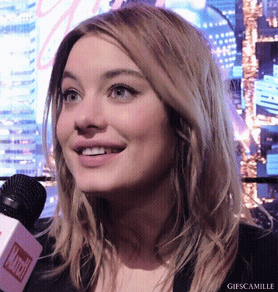 Woman's Face With Gifscamille Text GIF