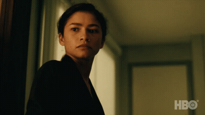 Woman's Face With HBO Logo GIF