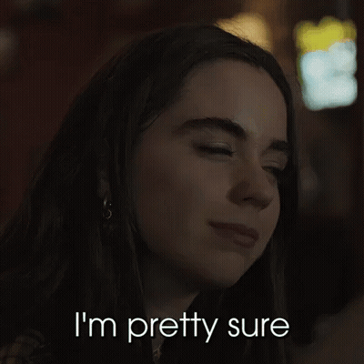 Woman's Face With I'm Pretty Sure GIF