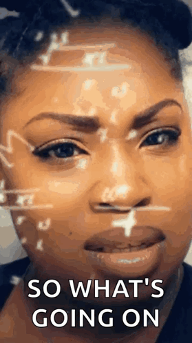 Woman's Face With Mathematical Formula GIF