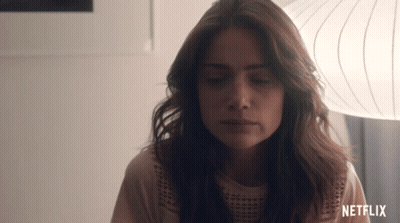 Woman's Face With Netflix GIF