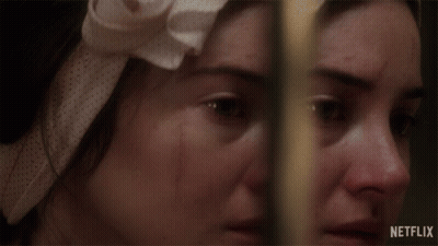 Woman's Face With Netflix GIF