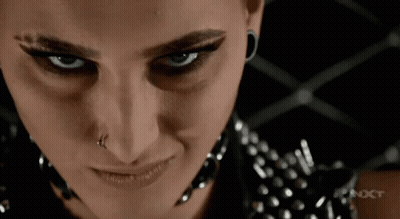 Woman's Face with NXT Text