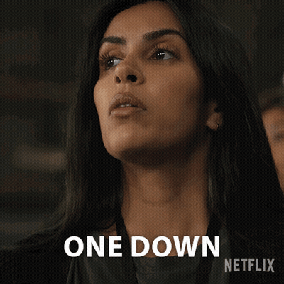 Woman's Face With One Down Netflix GIF