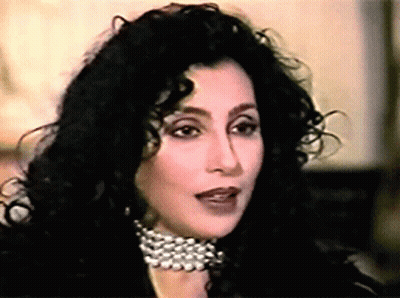 Woman's Face With Pearl Necklace GIF