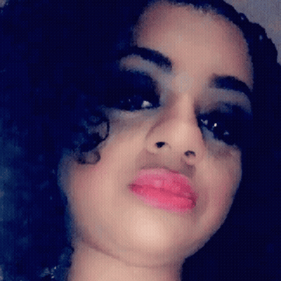 Woman's Face With Pink Lips GIF