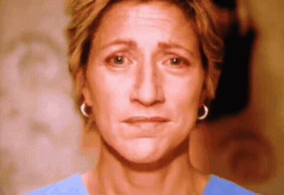 Woman's Face With Tear GIF