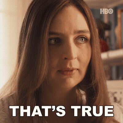 Woman's Face With That's True GIF
