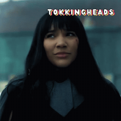 Woman's Face With Tokingheads GIF