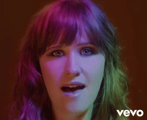 Woman's Face With Vevo GIF