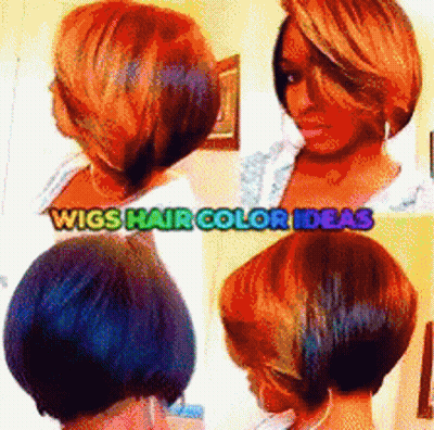 Woman's Hair With Wigs Hair Color Ideas GIF
