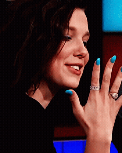 Woman's Hand With Ring GIF