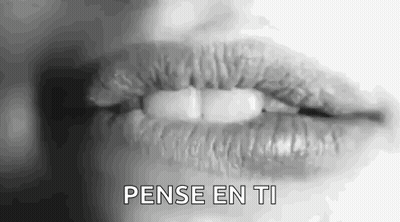 Woman's Lips With Pense En Ti GIF