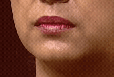 Woman's Red Lipstick Lips GIF