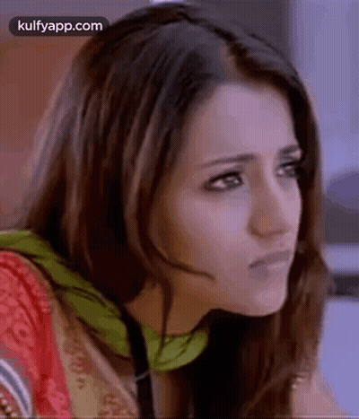 Woman's Sad Face Close Up GIF