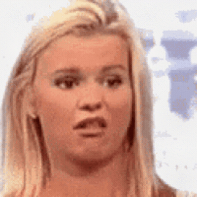 Woman's Shocked Face Close Up GIF