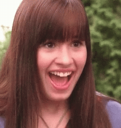 Woman's Surprised Face Close Up GIF