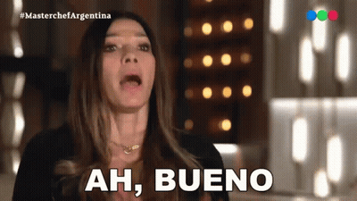 Woman Saying Ah Bueno GIF