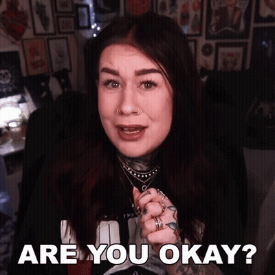 Woman Saying Are You Okay GIF