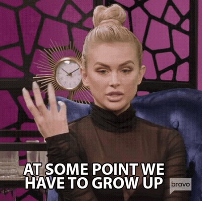 Woman Saying At Some Point We Have To Grow Up GIF