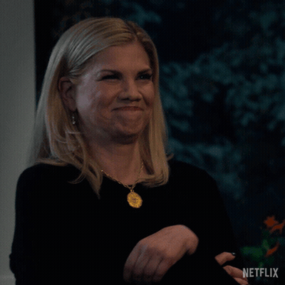 Woman Saying Attagirl With Netflix Logo GIF