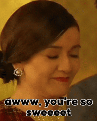 Woman Saying Awww You're So Sweet GIF