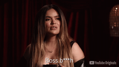 Woman Saying Boss B***h GIF