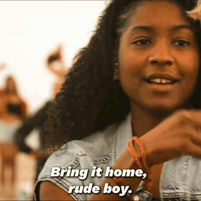 Woman Saying Bring It Home Rude Boy GIF
