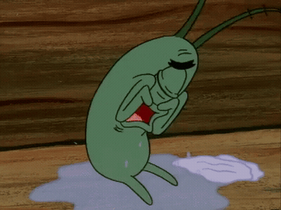 Woman Saying Burned Out In Front Of Push Logo GIF