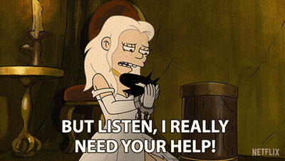 Woman Saying But Listen I Really Need Your Help GIF