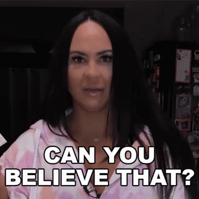 Woman Saying Can You Believe That GIF