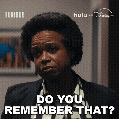 Woman Saying Do You Remember That In Disney Ad GIF