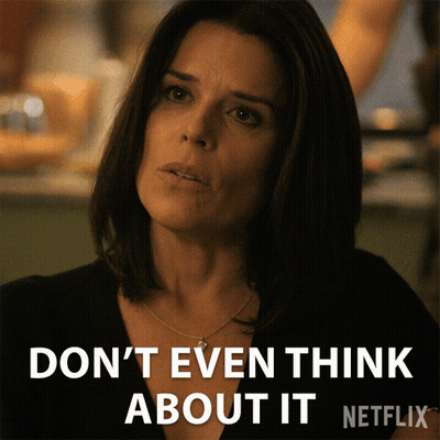 Woman Saying Dont Even Think About It GIF