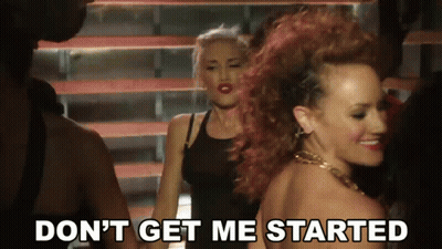 Woman Saying Dont Get Me Started