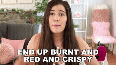 Woman Saying End Up Burnt And Crispy GIF