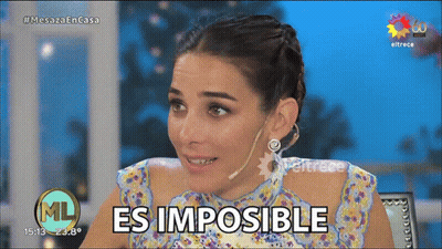 Woman Saying Es Imposible On TV Show GIF
