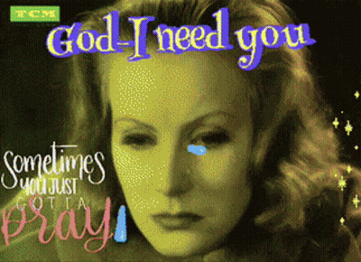 Woman Saying God I Need You GIF