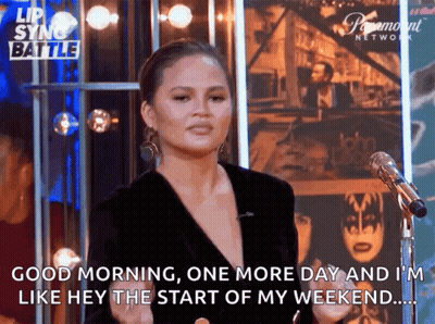 Woman Saying Good Morning One More Day GIF